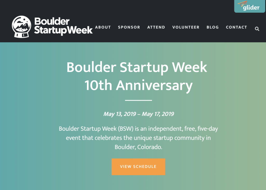 10th Anniversary of Boulder Startup Week! Andrew Hyde lives in